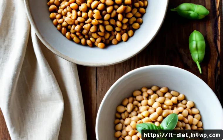 Home 17 비건 식단을 위한 고단백 재료 추천 - Photorealistic overhead kitchen table scene featuring high-protein vegan ingredients popular in Ital...